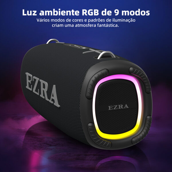 Caixa de som EZRA D09 - Bluetooth a prova de água IPX6 - Image 7