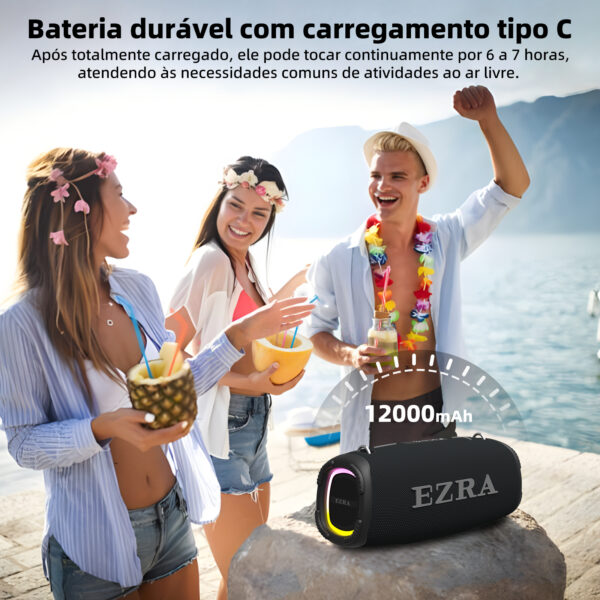 Caixa de som EZRA D09 - Bluetooth a prova de água IPX6 - Image 4