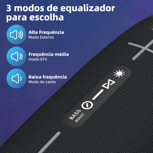 Caixa de som EZRA D09 - Bluetooth a prova de água IPX6 - Image 9