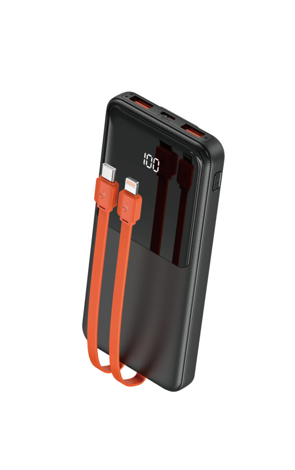 Power Bank EZ-S27 10.000mAh com Cabos Acoplados