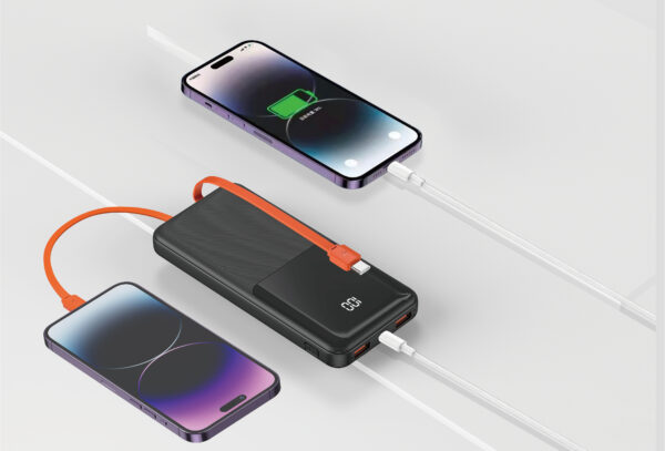 Power Bank EZ-S27 10.000mAh com Cabos Acoplados - Image 2