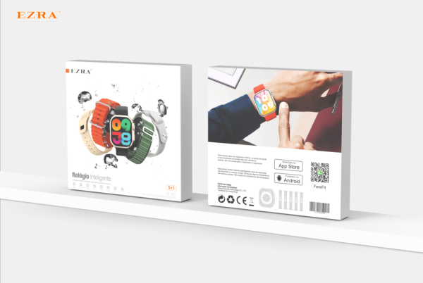 Smartwatch EZ-B01 com Carregamento Sem Fio e 5 Pulseiras Intercambiáveis - Image 5