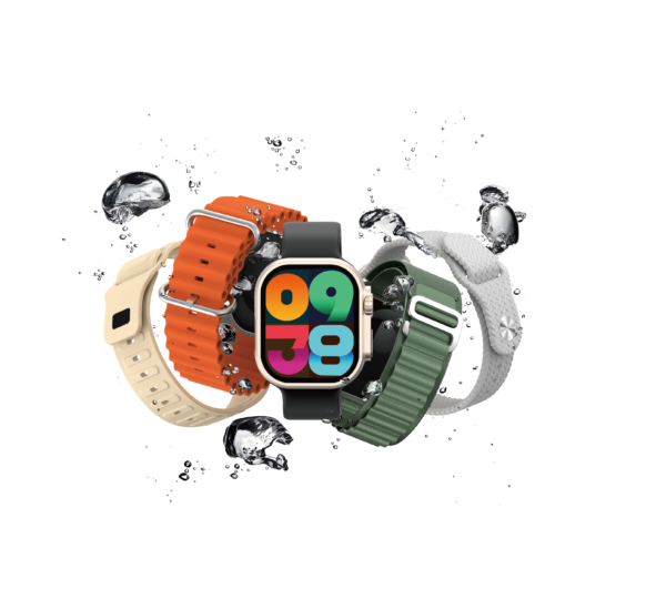 Smartwatch EZ-B01 com Carregamento Sem Fio e 5 Pulseiras Intercambiáveis