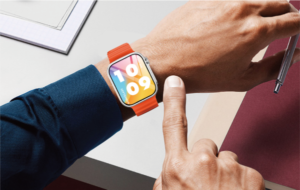 Smartwatch EZ-B01 com Carregamento Sem Fio e 5 Pulseiras Intercambiáveis - Image 3